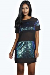SALE - Natalie Sequin Shift suknelė